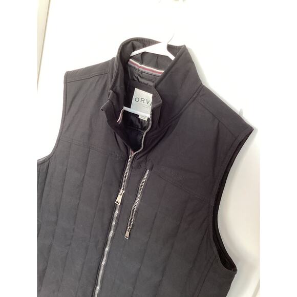 Orvis Classic Collection Men's Full Zip Quilted Vest Outdoor Black Size Large - Picture 3 of 9